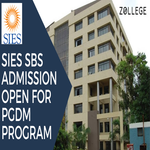 SIES SBS Admission Open For PGDM Program
